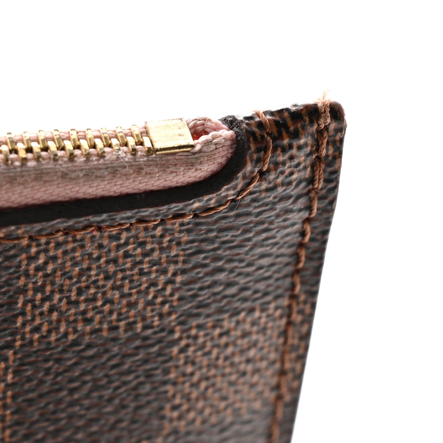 Damier Ebene Neverfull MM GM Pochette Rose Ballerine