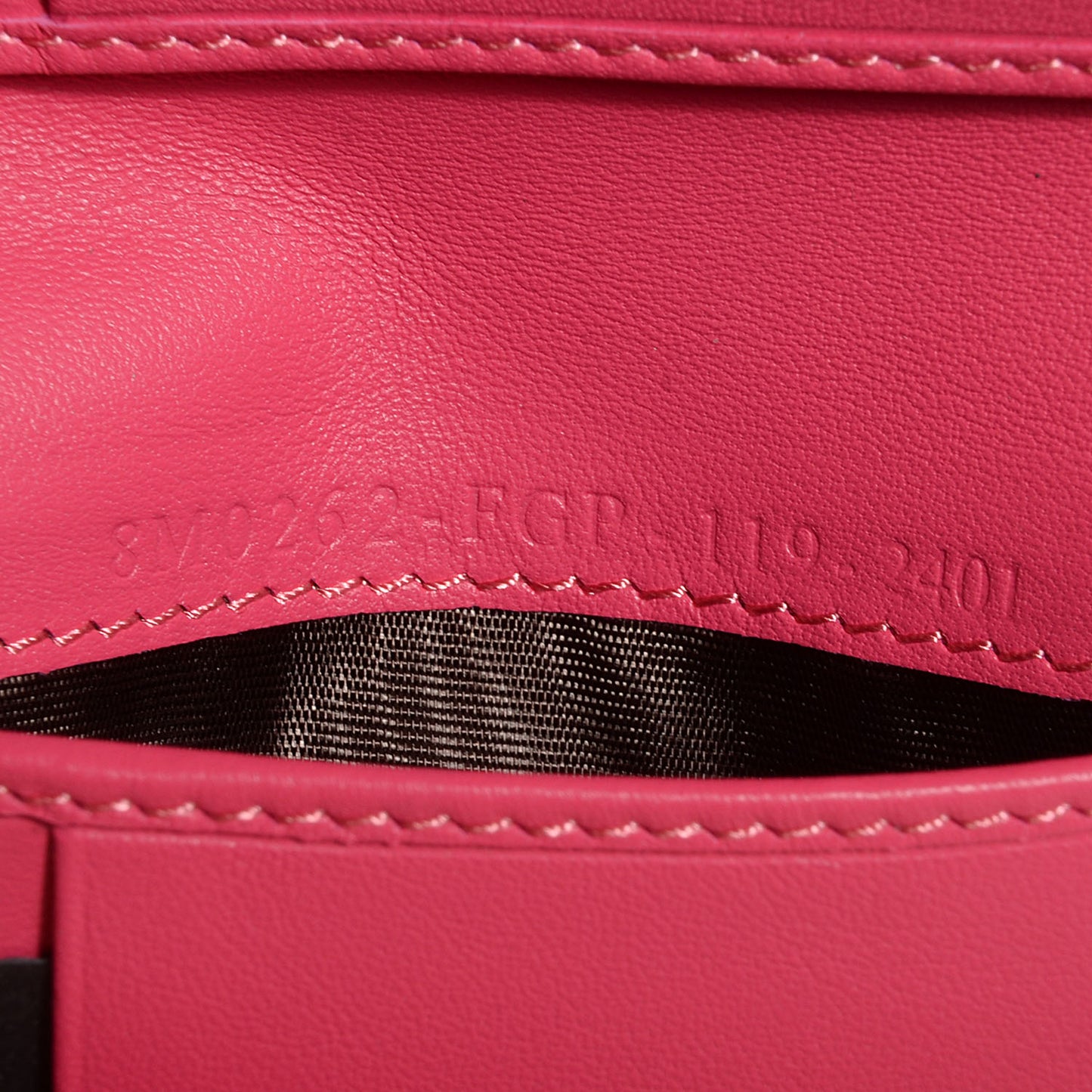 Textured Calfskin French Wallet Pink