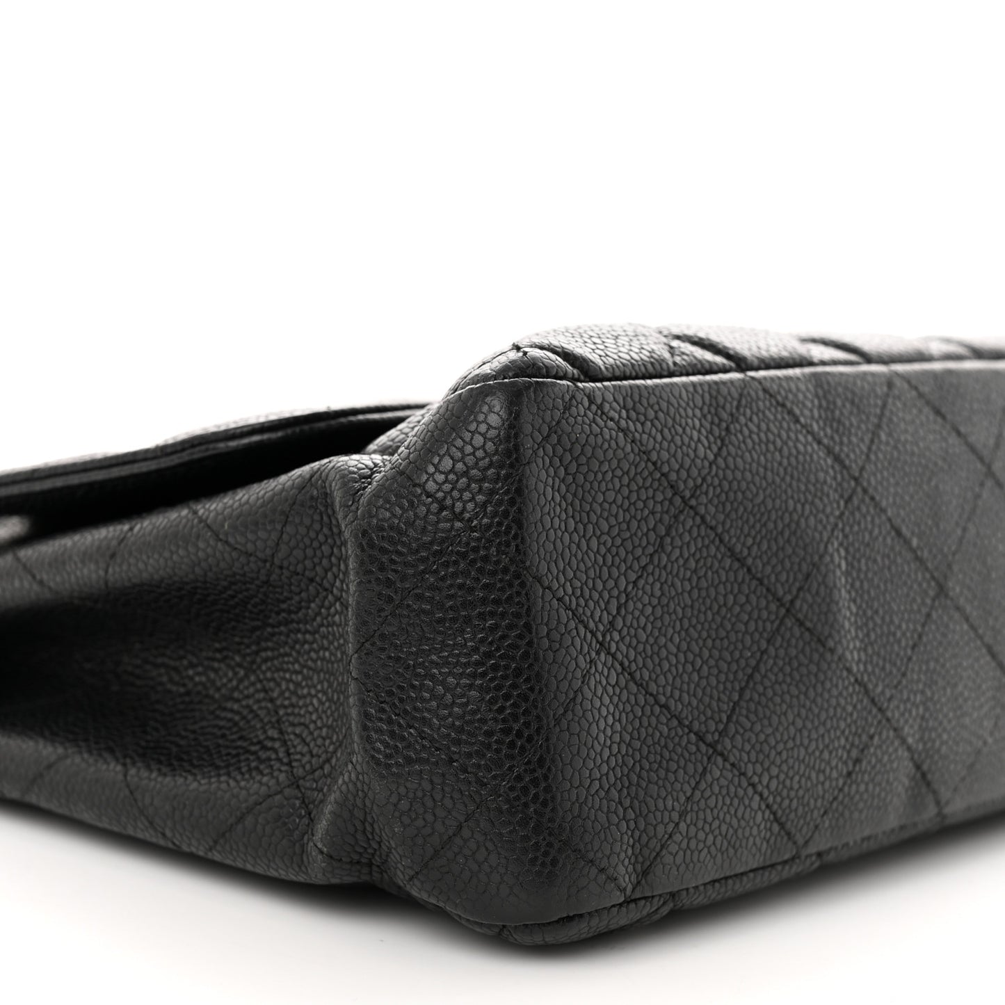Caviar Quilted Jumbo Single Flap Black
