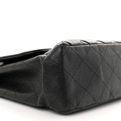 Chanel Caviar Quilted Jumbo Single Flap Black 9 of 13