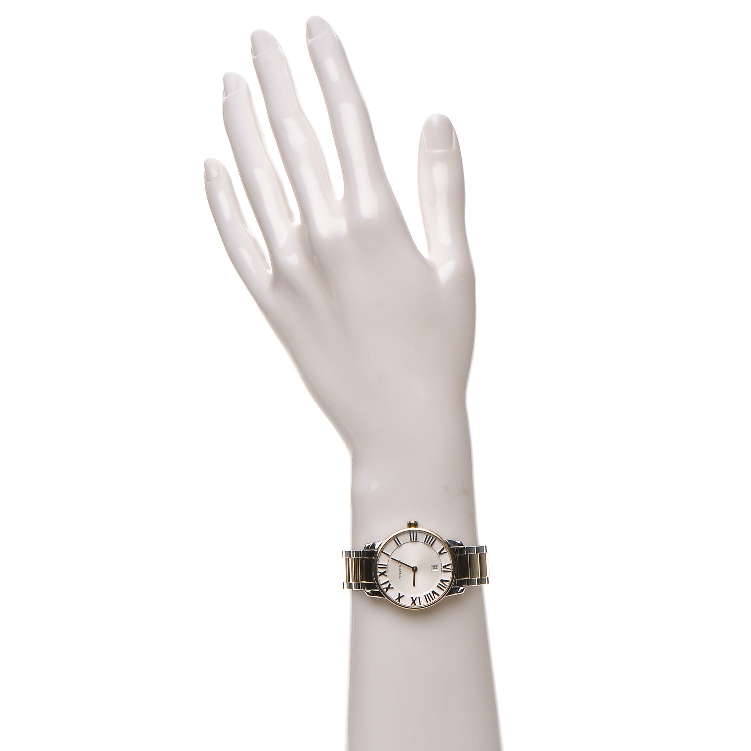 Tiffany Stainless Steel 18K Rose Gold 29mm Atlas 2-Hand Quartz Watch 2 of 8