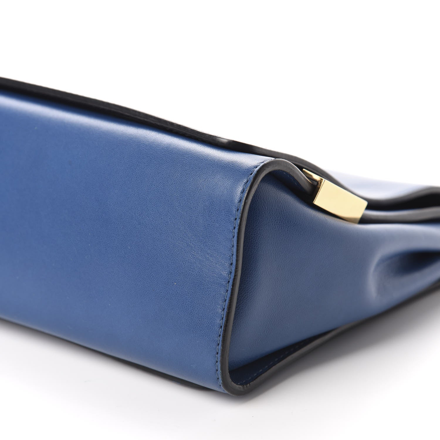 Chloe Lambskin Large Elle Chain Clutch Blue 7 of 9