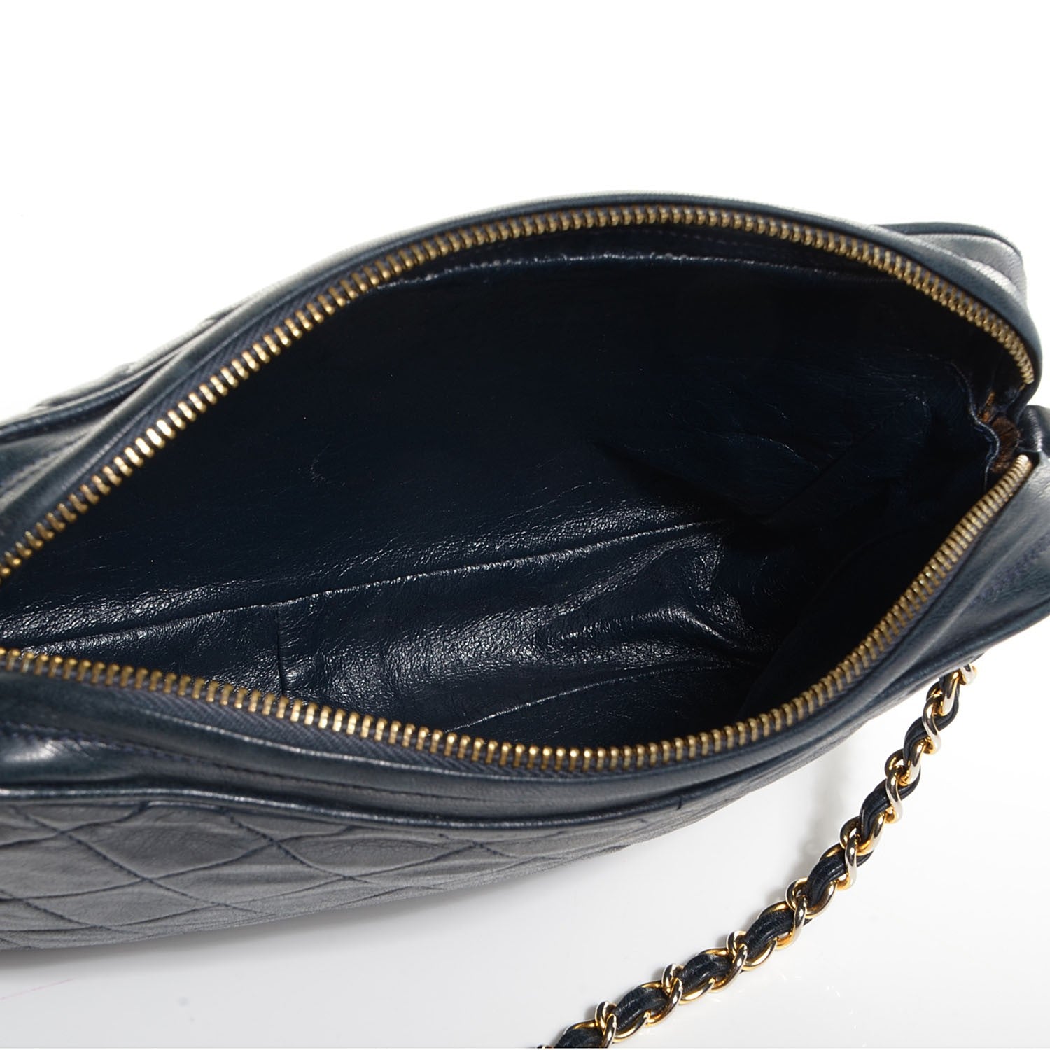 Chanel Lambskin Quilted Tassel Camera Case Navy 5 of 8