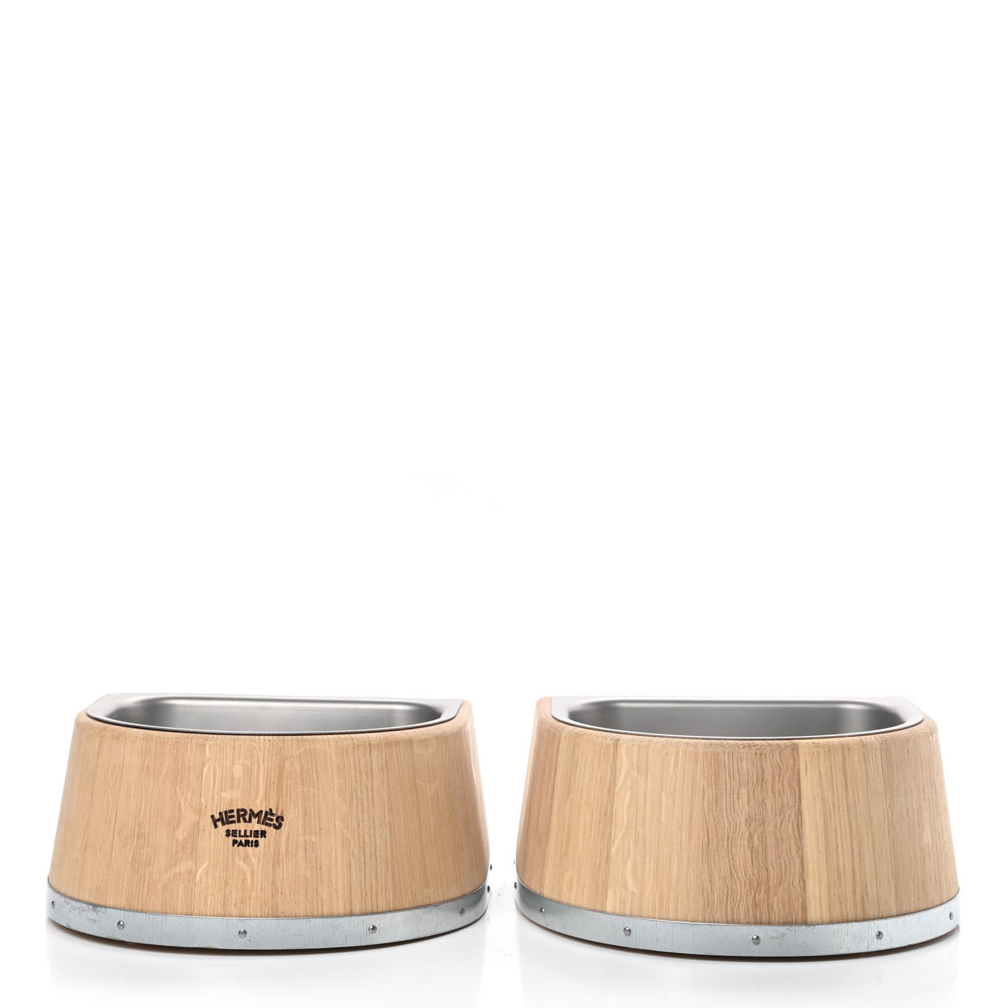 Oak Wood Large Chaine d'Ancre Dog Bowl Naturel