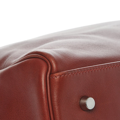 Hermes Veau Sikkim Kelly Relax 50 Rouge H 30 of 31