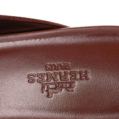 Hermes Lizard Calfskin Oz Mules 37 Rouge Sepia 9 of 12
