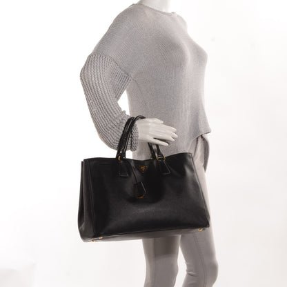 Prada Saffiano Lux Large Tote Nero Black 2 of 10