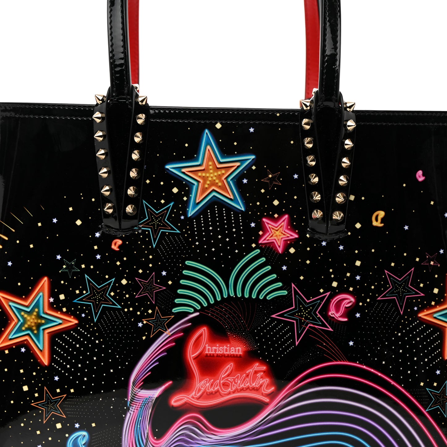 Patent Calfskin Small Starlight Cabata Tote Multicolor
