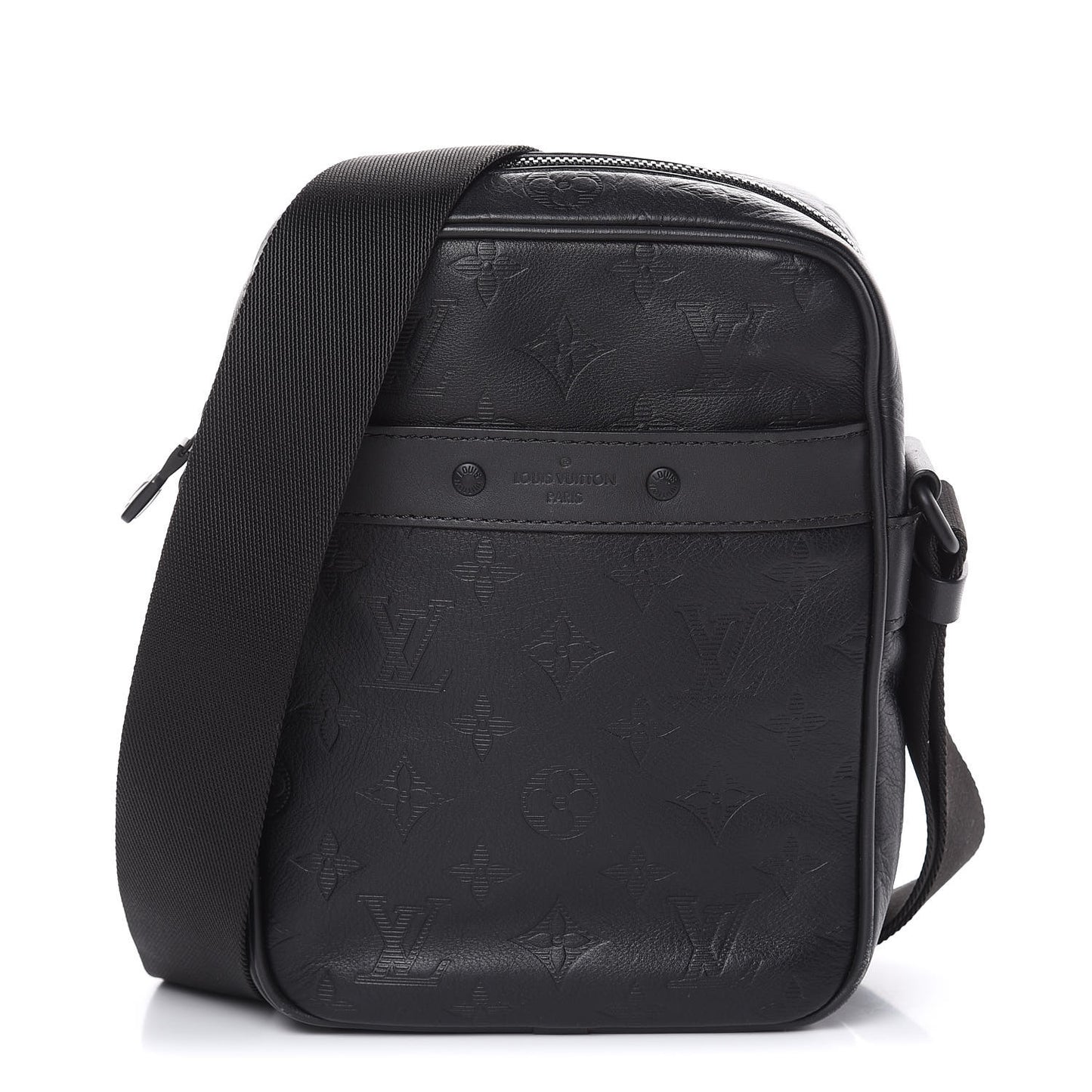Calfskin Monogram Shadow Danube PM Black