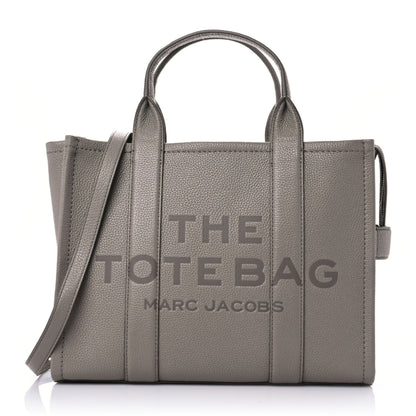Marc Jacobs Grained Calfskin Medium The Tote Bag Cement 1 of 8
