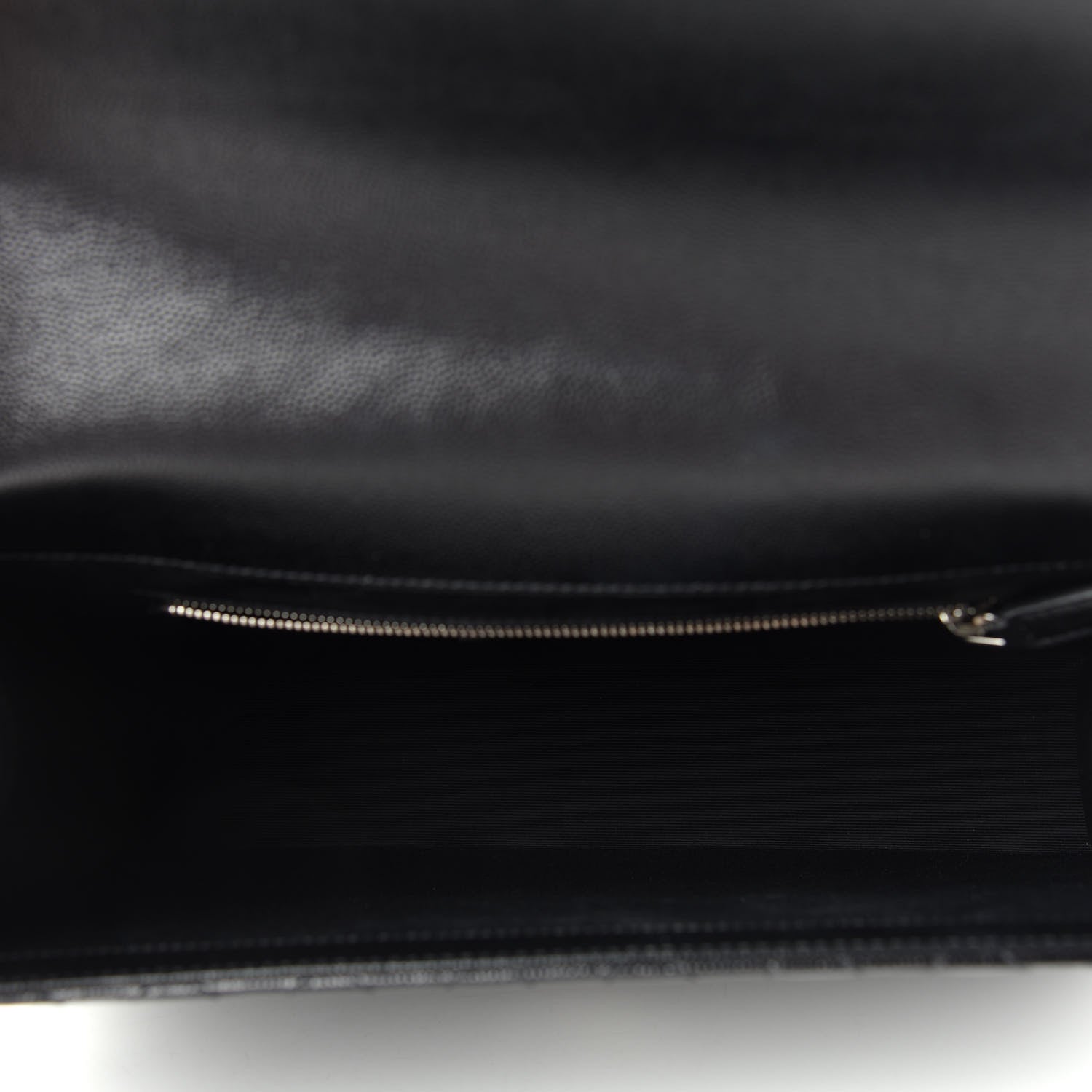 Saint Laurent Grain De Poudre Textured Mixed Matelasse Large Triquilt Monogram Satchel Black 5 of 10