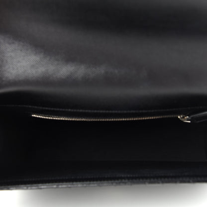 Saint Laurent Grain De Poudre Textured Mixed Matelasse Large Triquilt Monogram Satchel Black 5 of 10
