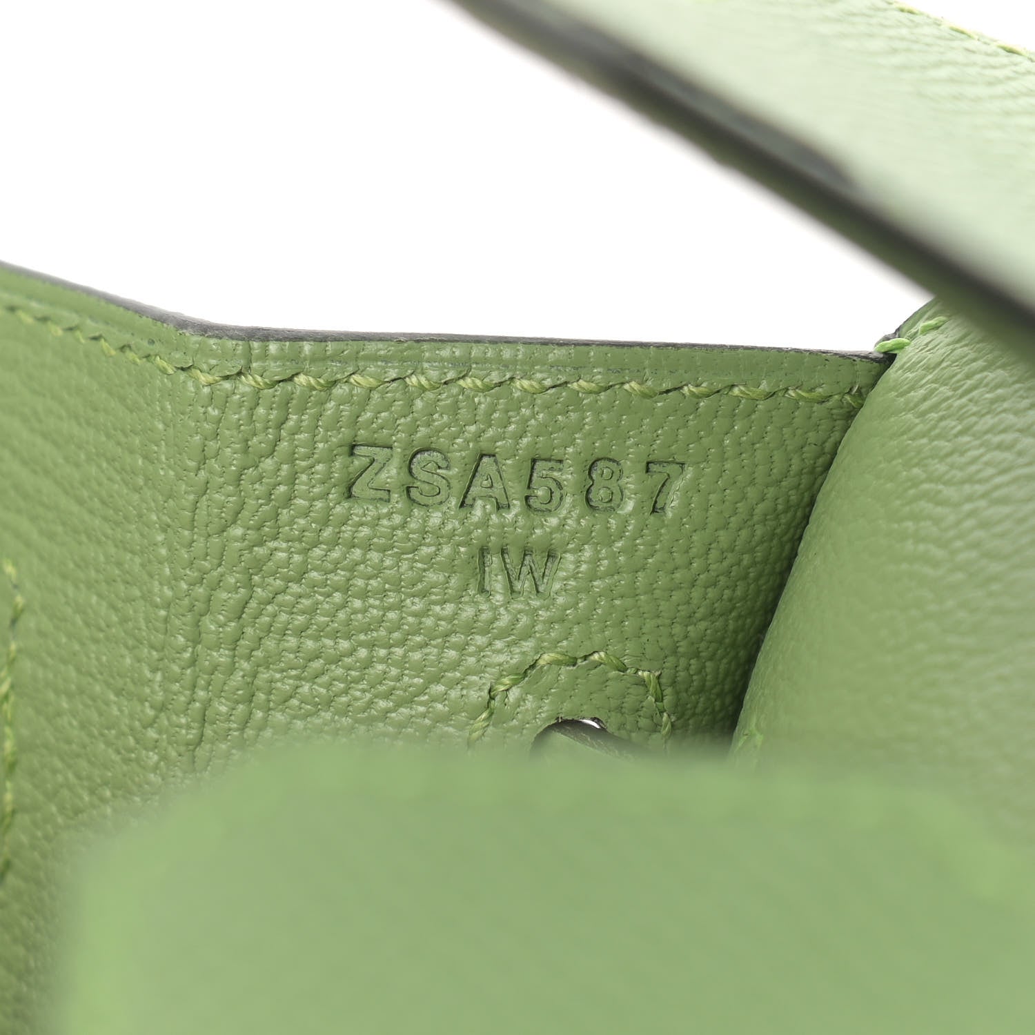 Hermes Epsom Birkin Sellier 25 Vert Criquet 7 of 11