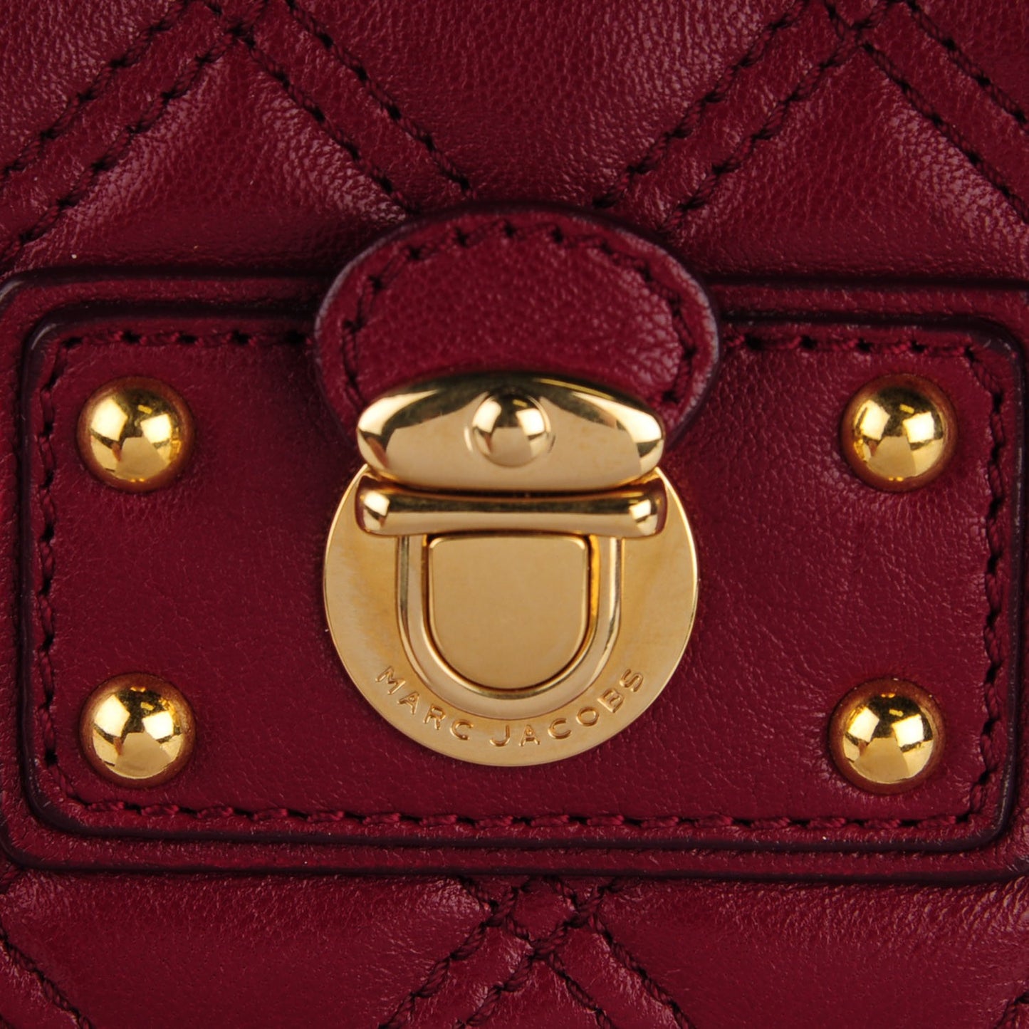 Lacquered Lambskin Quilted The Large Single Flap Bordeaux