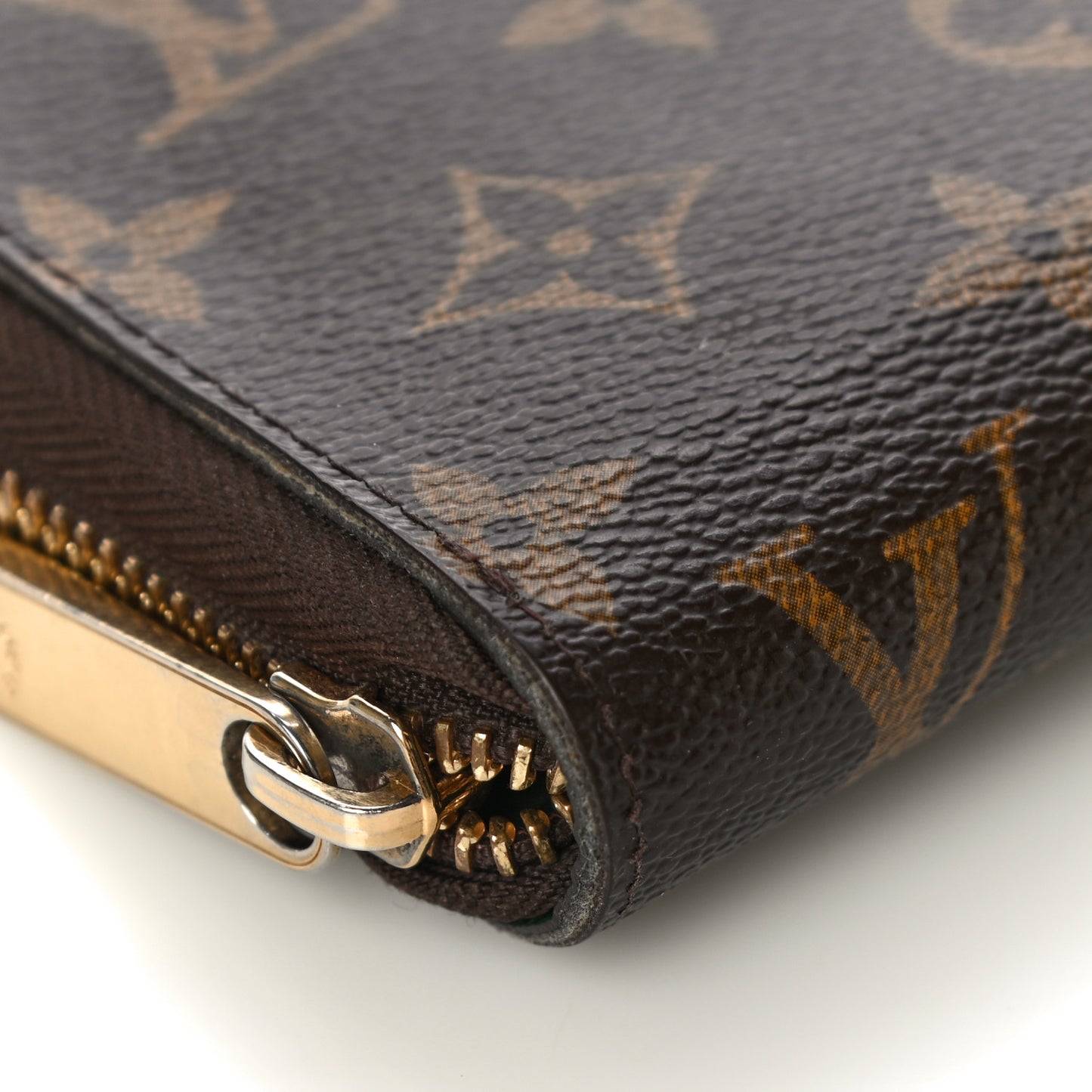 Monogram Groom Zippy Organizer Wallet Green