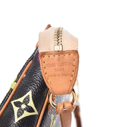 Louis Vuitton Monogram Multicolor Pochette Accessories Black 6 of 12