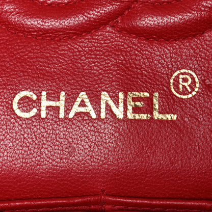 Chanel Lambskin Quilted Small Double Flap Red 6 of 14