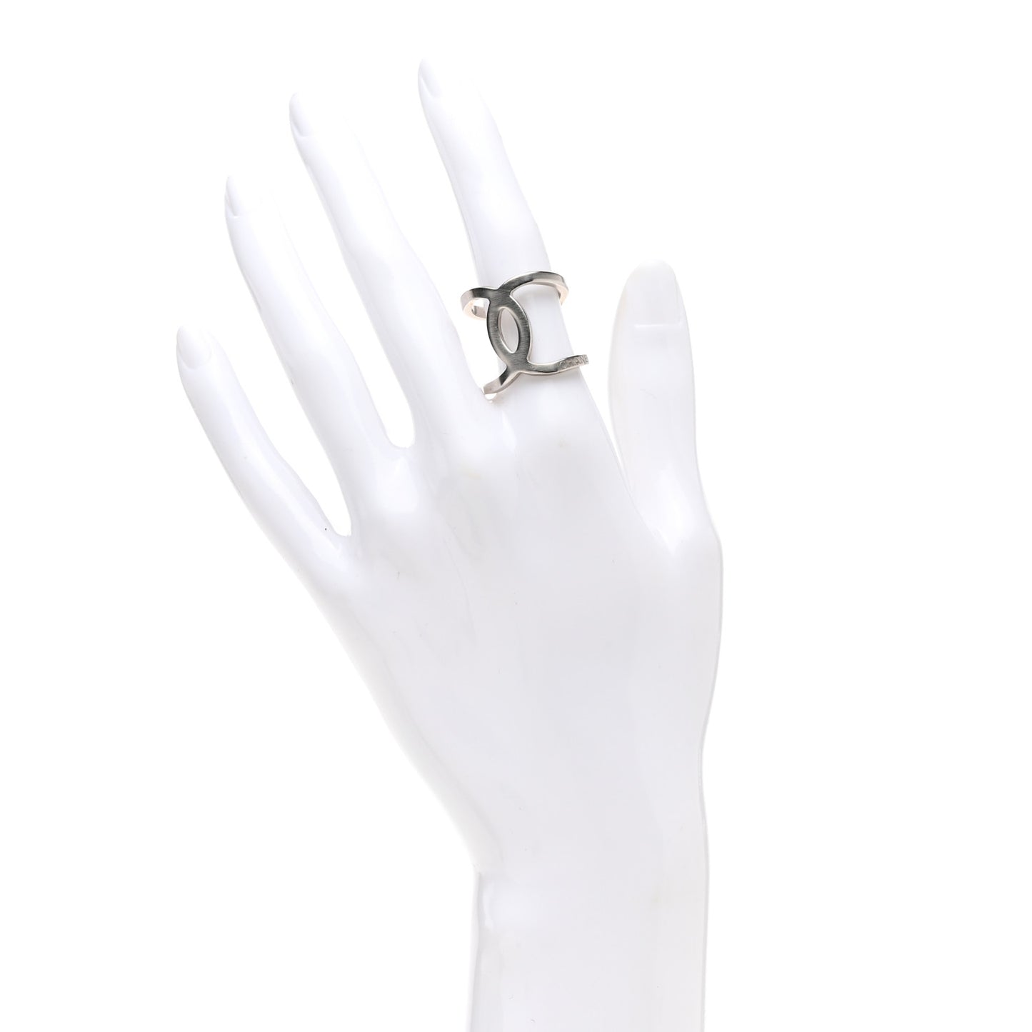 Metal CC Ring 53 6.5 Silver