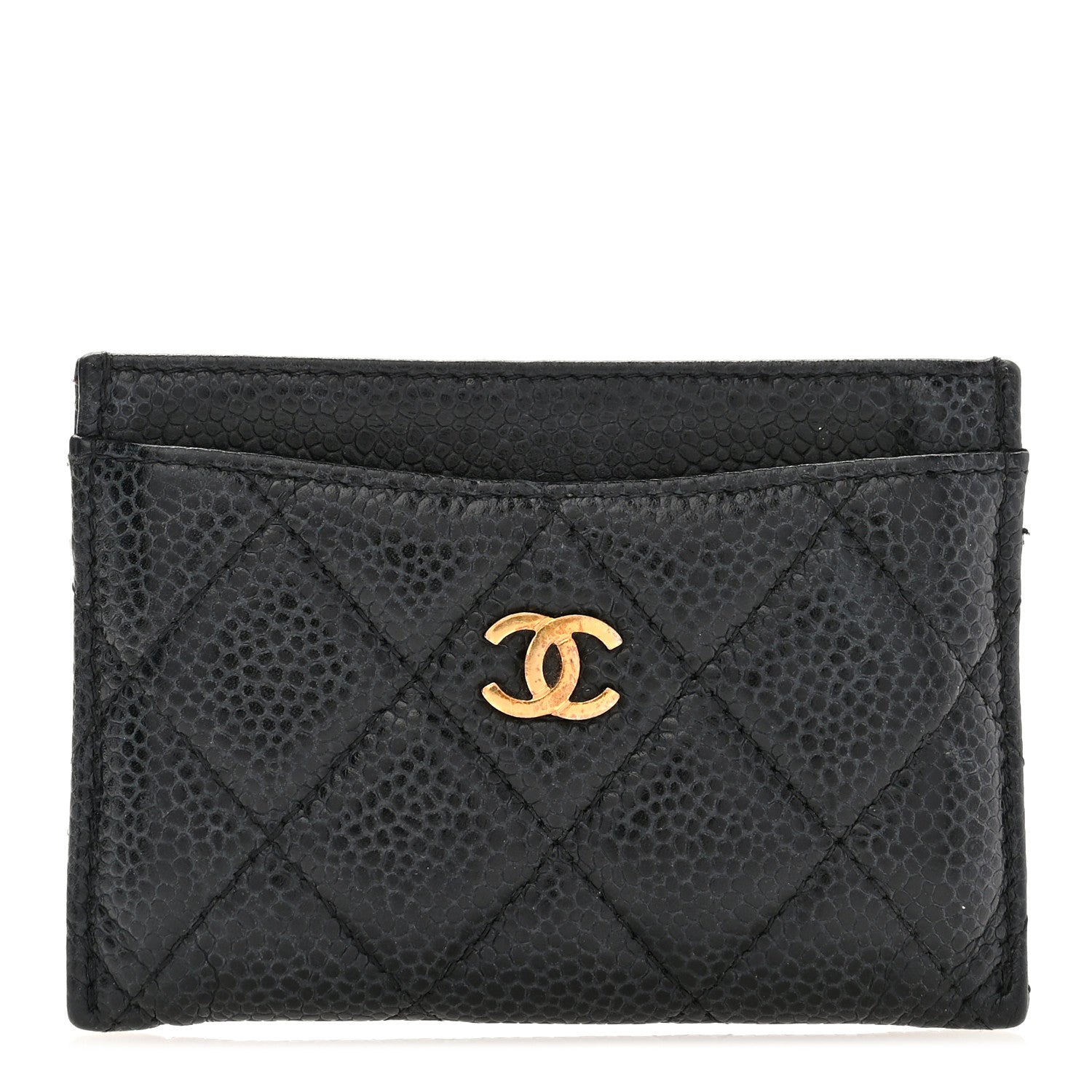 Chanel Caviar Quilted Card Holder Black 1 of 10