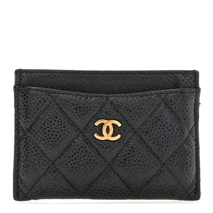 Chanel Caviar Quilted Card Holder Black 1 of 10