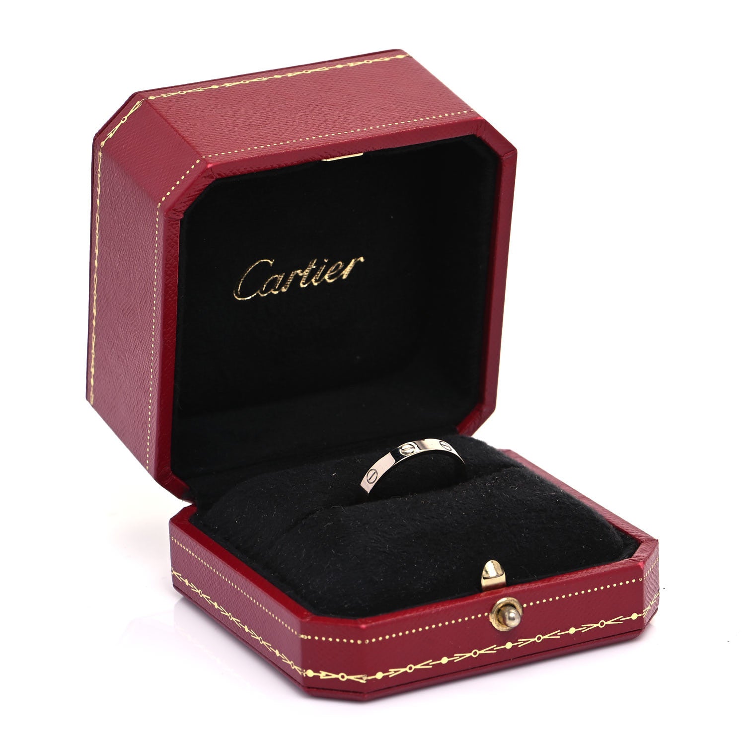Cartier 18K White Gold 3.5mm LOVE Wedding Band Ring 62 10 5 of 5