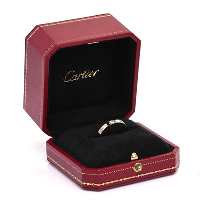 Cartier 18K White Gold 3.5mm LOVE Wedding Band Ring 62 10 5 of 5