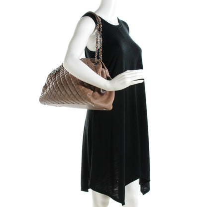 Chanel Caviar Quilted Large Just Mademoiselle Bowling Bag Grey 2 of 7