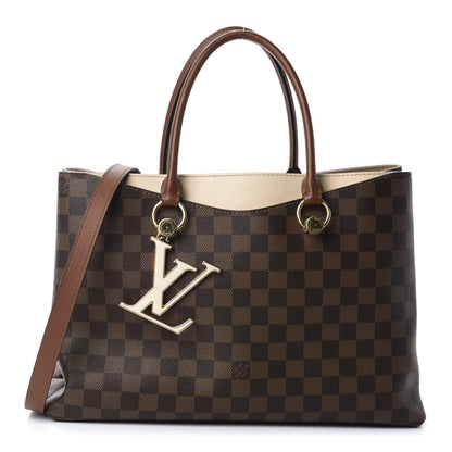 Louis Vuitton Damier Ebene LV Riverside Creme 1 of 13