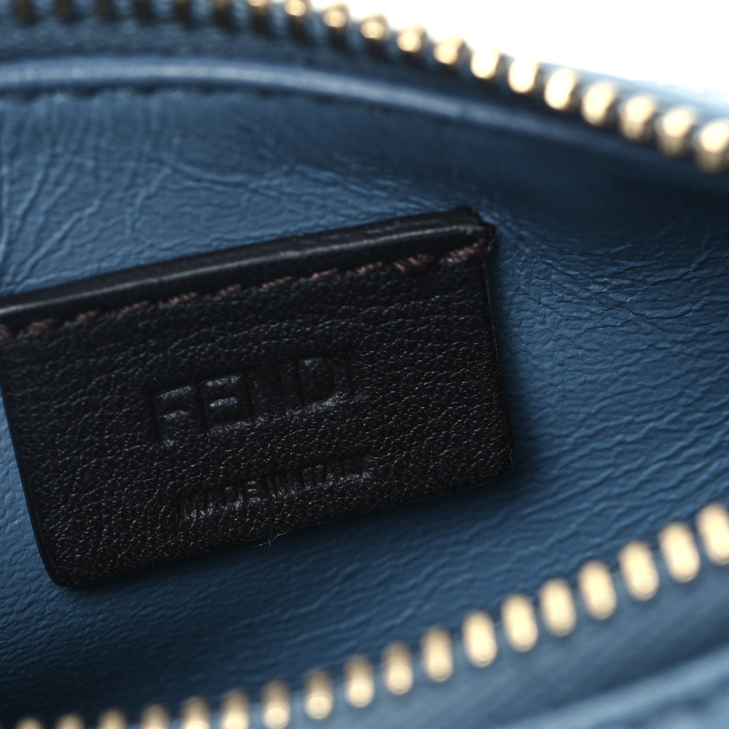Fendi Sequin Paillettes Shiny Nappa Nano Fendigraphy Hobo Charm Denim 5 of 10