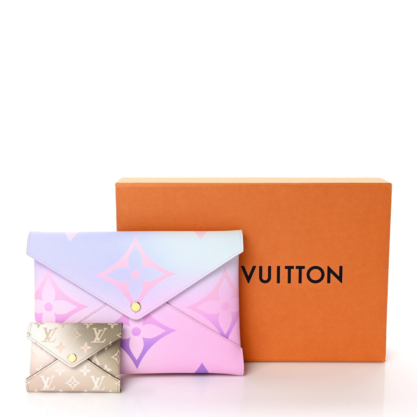 Monogram Giant Spring In The City Kirigami Pochette Set Sunrise Pastel Sunset Kaki
