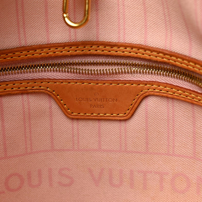 Louis Vuitton Damier Azur Neo Neverfull MM Rose Ballerine 7 of 15
