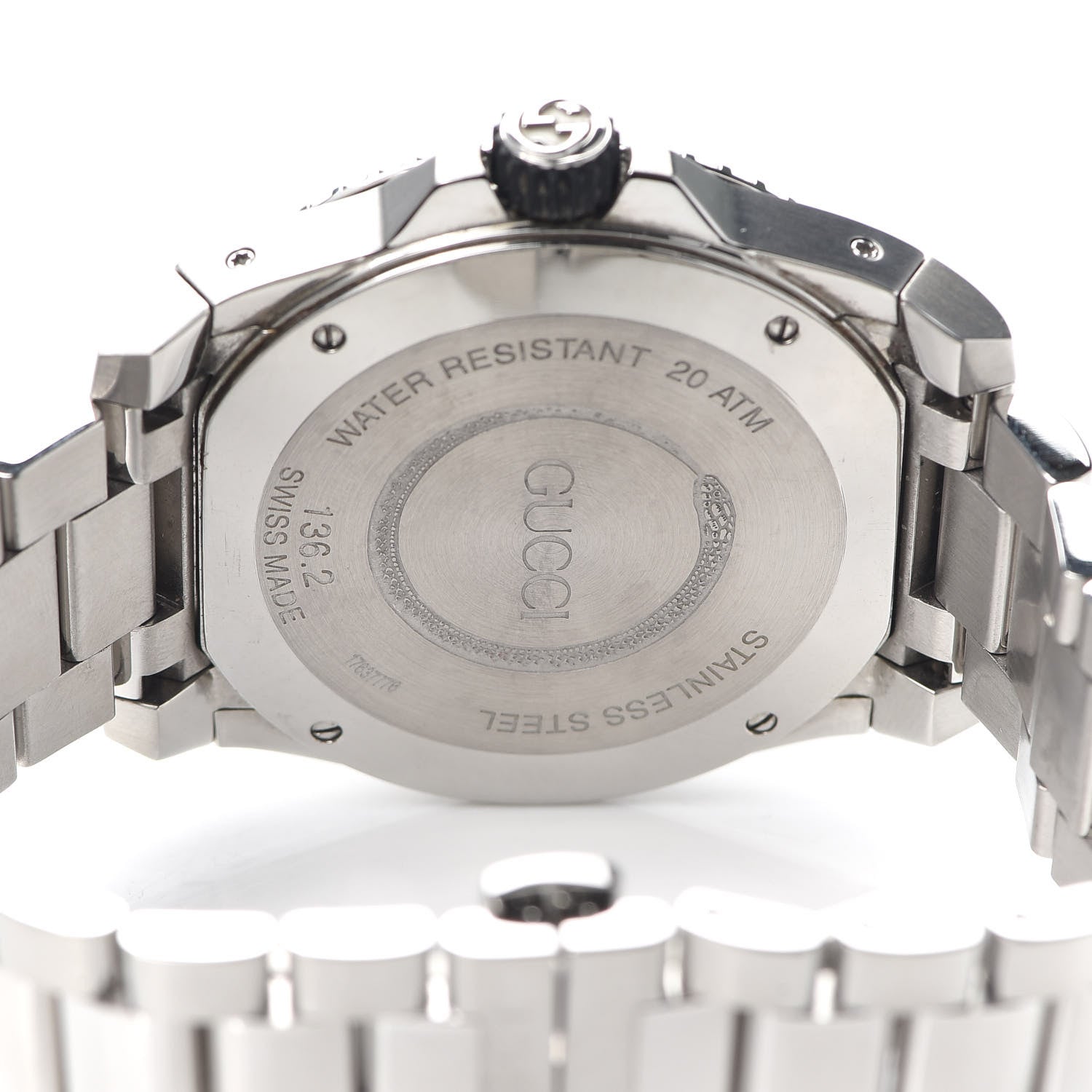 Gucci Stainless Steel 45mm Dive Snake Quartz Watch Black 4 of 6