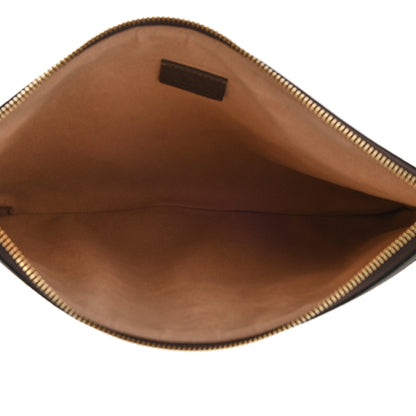 Gucci GG Supreme Monogram Large Ophidia Pouch Clutch Brown 5 of 7