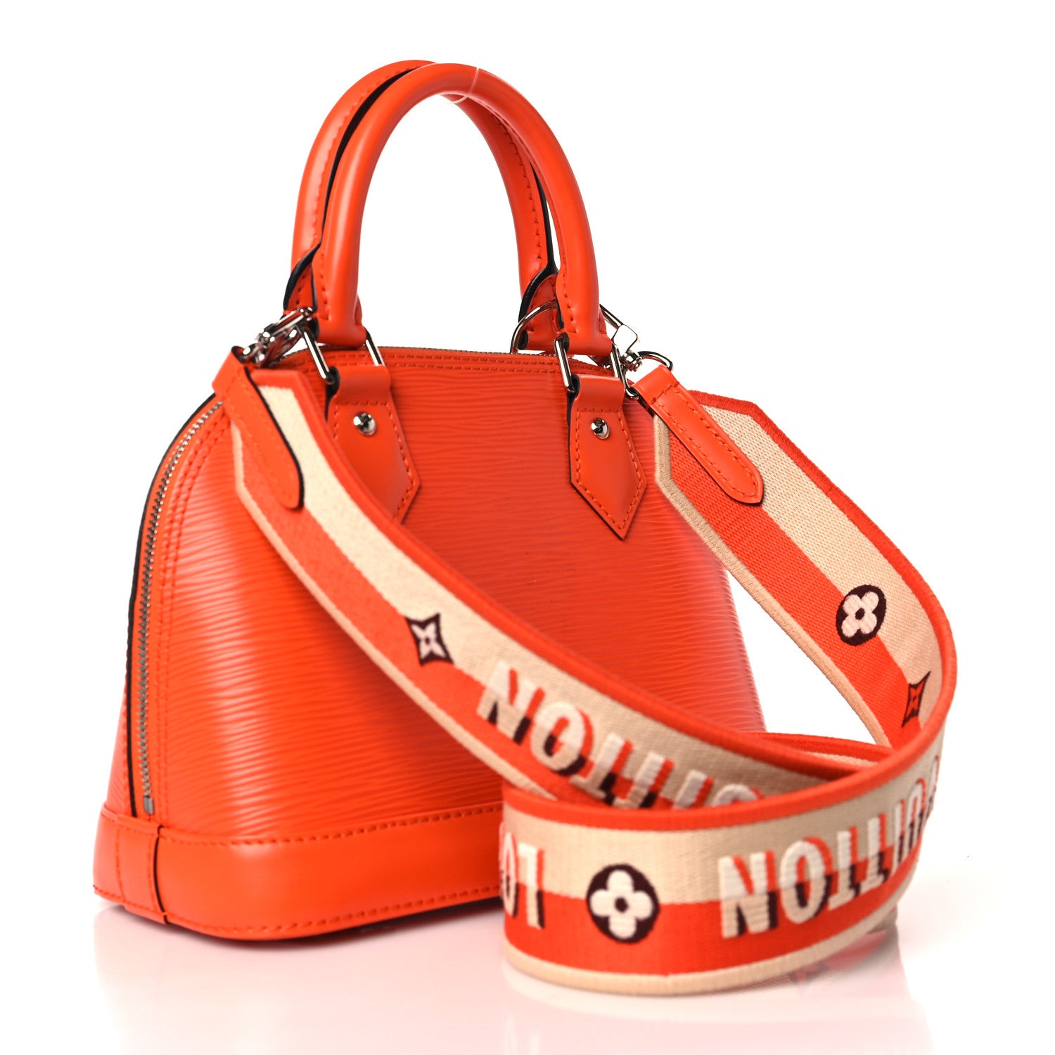 Louis Vuitton Epi Jacquard Alma BB Orange 3 of 10