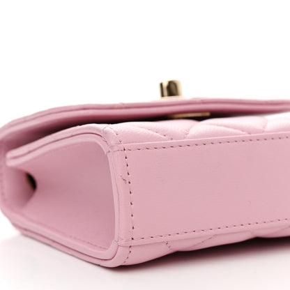 Chanel Lambskin Quilted Mini Trendy CC Clutch With Chain Pink 8 of 10