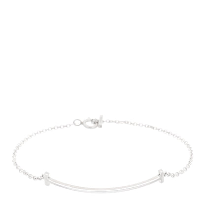 Tiffany Sterling Silver T Smile Bracelet 1 of 4