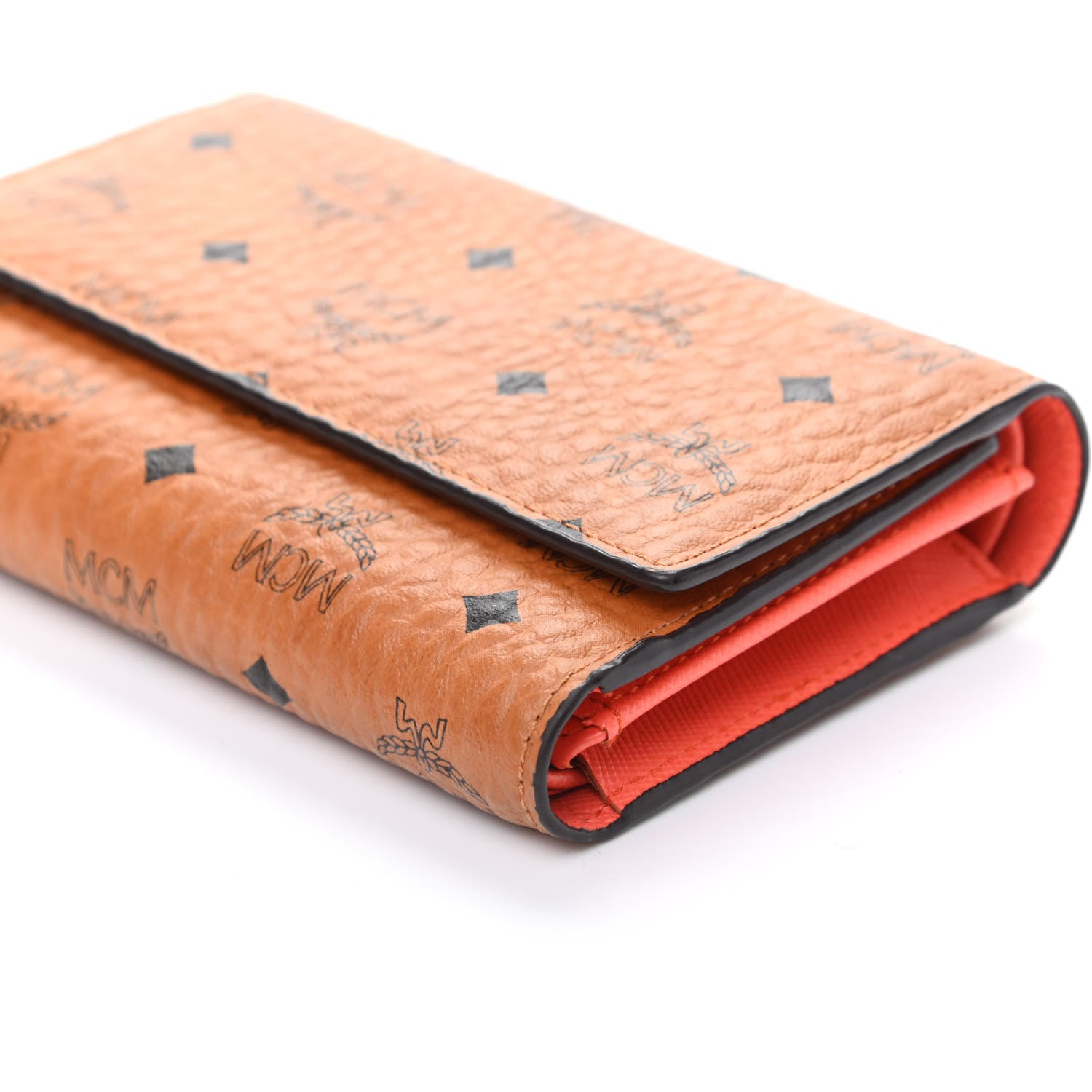 MCM Visetos Trifold Wallet Cognac 8 of 8