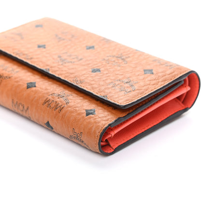 MCM Visetos Trifold Wallet Cognac 8 of 8