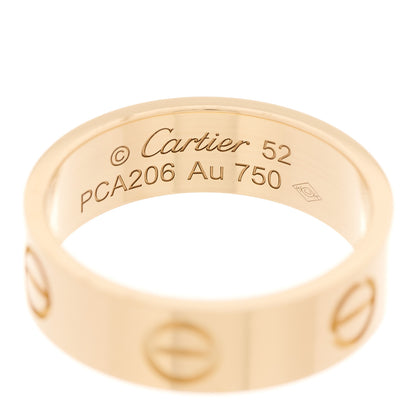 Cartier 18K Yellow Gold 5.5mm LOVE Ring 52 6 4 of 5