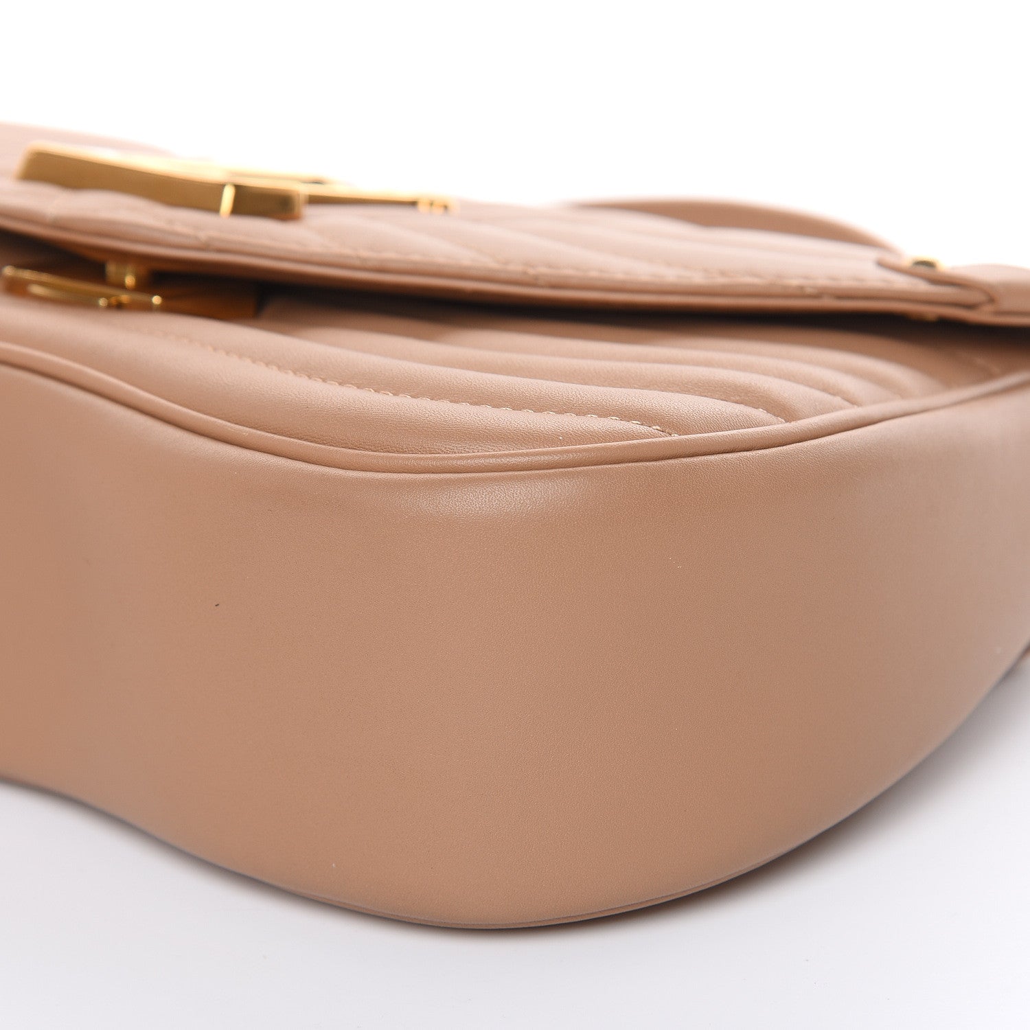 Louis Vuitton Calfskin New Wave Chain MM Noisette 9 of 13