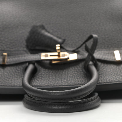 Hermes Togo Birkin 25 Black 10 of 34