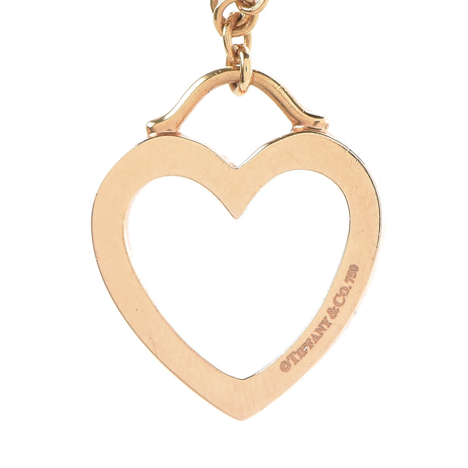 Tiffany 18K Rose Gold Small Sentimental Heart Pendant Necklace 5 of 7