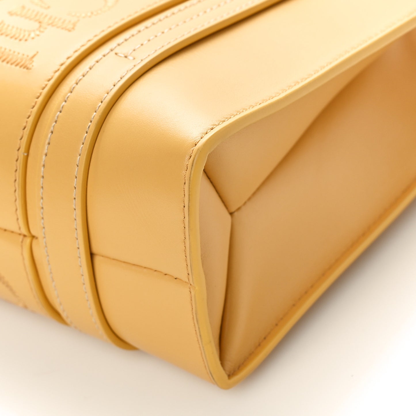 Calfskin Small Woody Tote Honey Gold