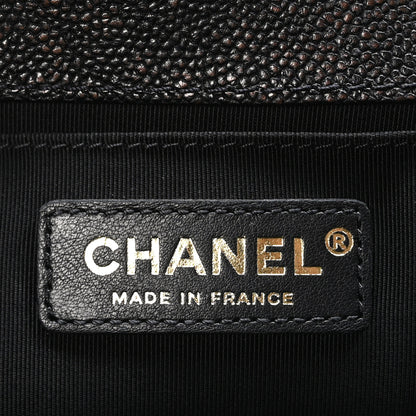 Chanel Patinated Calfskin Chevron Quilted Medium Braid Around Boy Flap Brown 7 of 10
