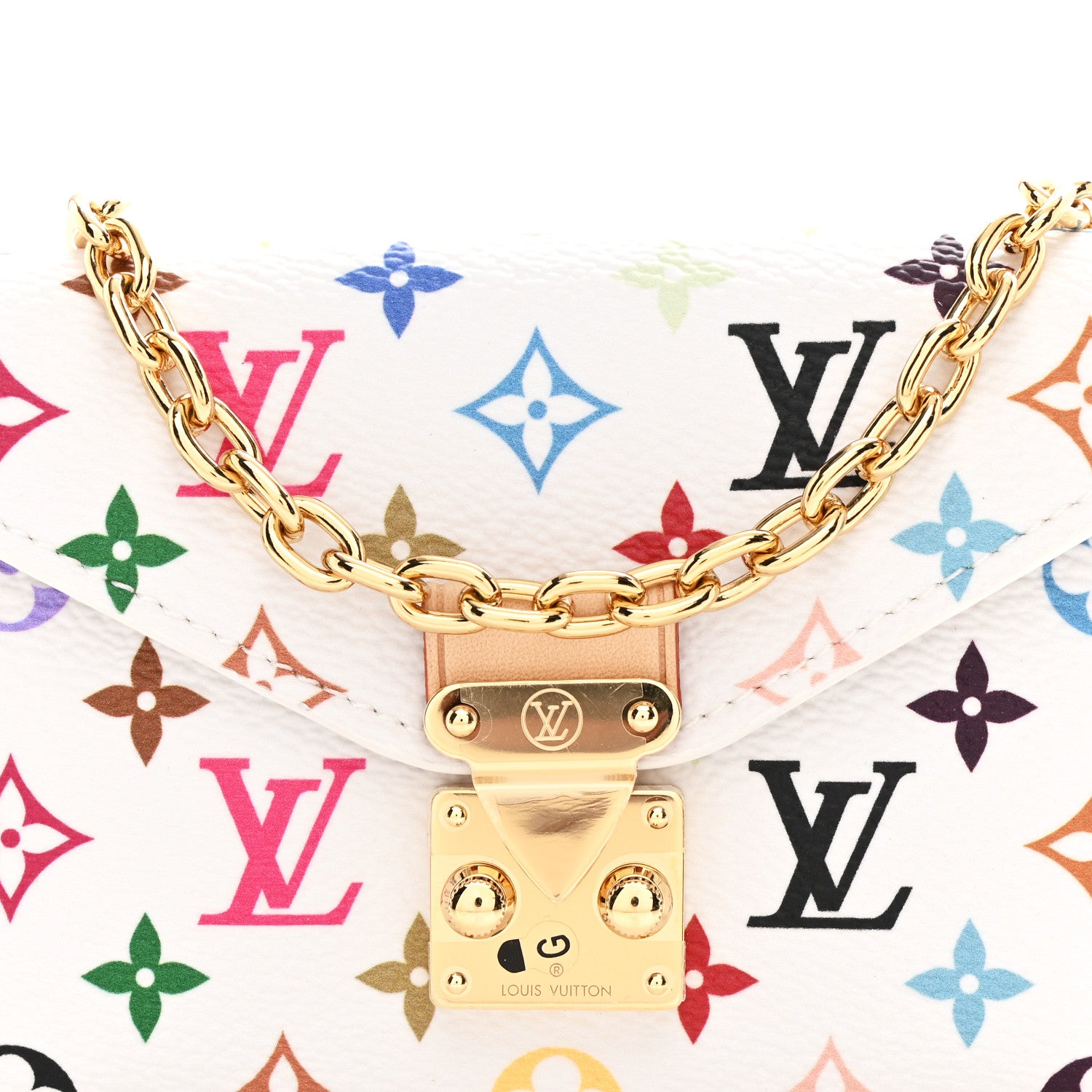 Louis Vuitton マルチカラー ケース　2024ss Louis Vuitton LV X TM Monogram Multicolor Pouch Metis Belt White