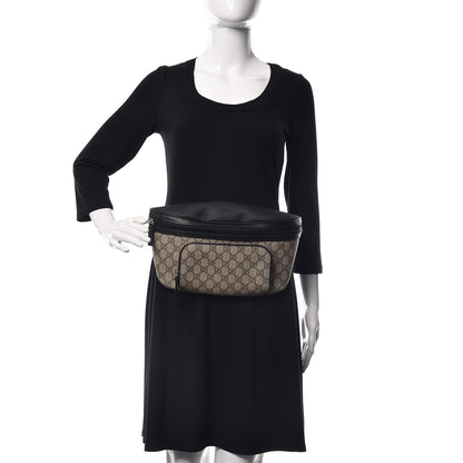 Gucci GG Supreme Monogram Belt Bag Black 2 of 9