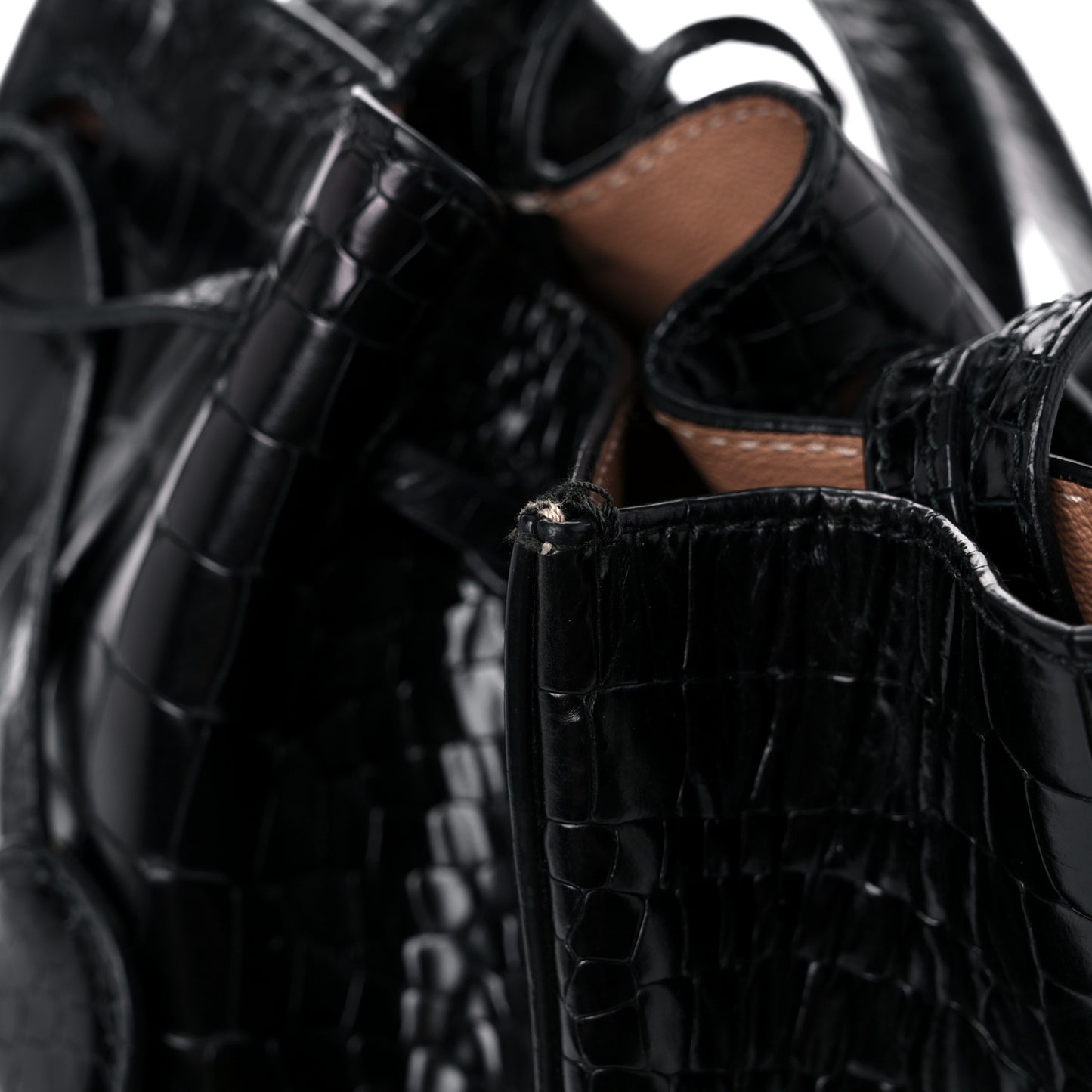 Alligator Rose-Marie 19 Bag Black