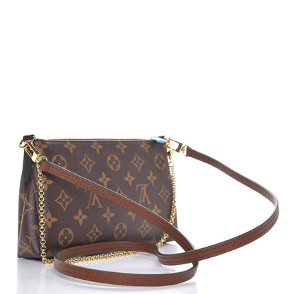 Louis Vuitton Monogram Pallas Clutch Black 3 of 9