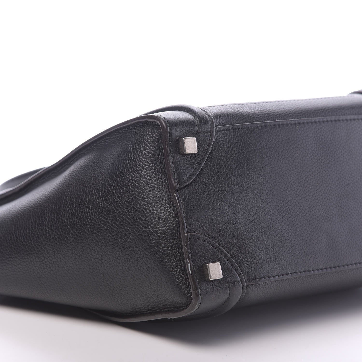 Celine Drummed Calfskin Micro Luggage Black 11 of 14