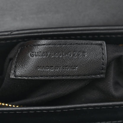 Saint Laurent Calfskin Y Quilted Monogram Toy Loulou Crossbody Bag Black 7 of 10